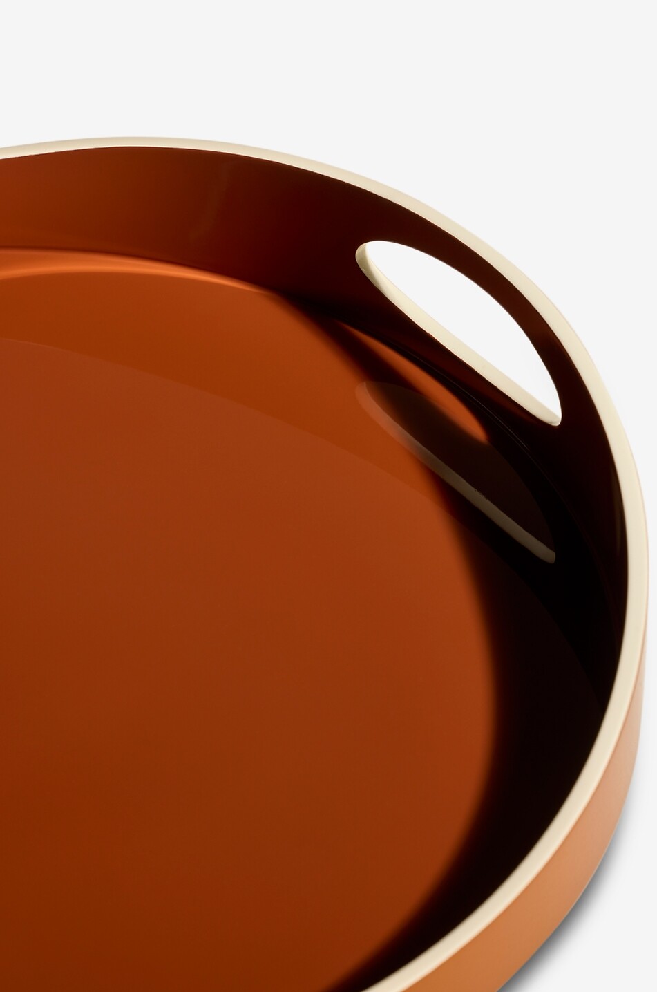 MAISON SARAH LAVOINE Basile plain serving tray Home DARK ORANGE 2