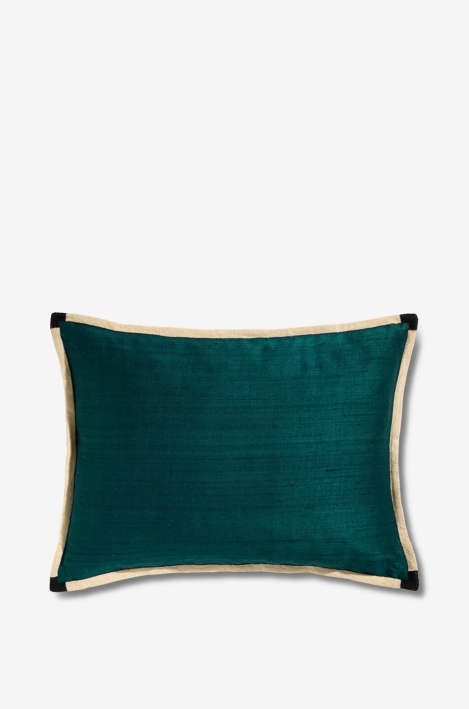 Séquence rectangular silk-blend cushion