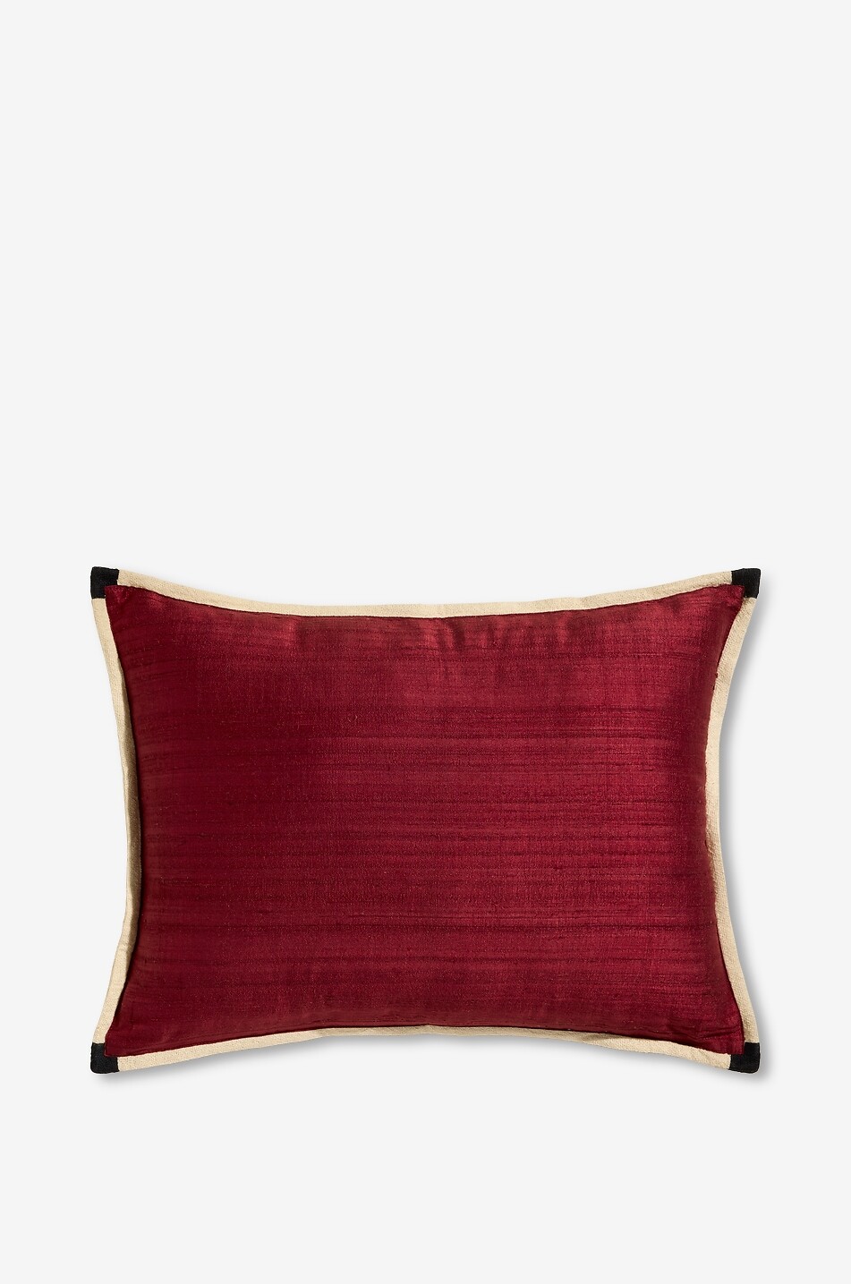 Séquence rectangular silk-blend cushion