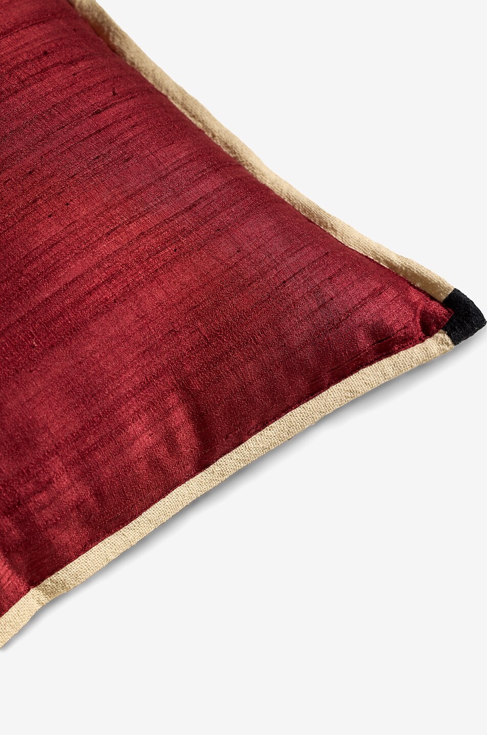 MAISON SARAH LAVOINE Séquence rectangular silk-blend cushion Home DARK RED 2