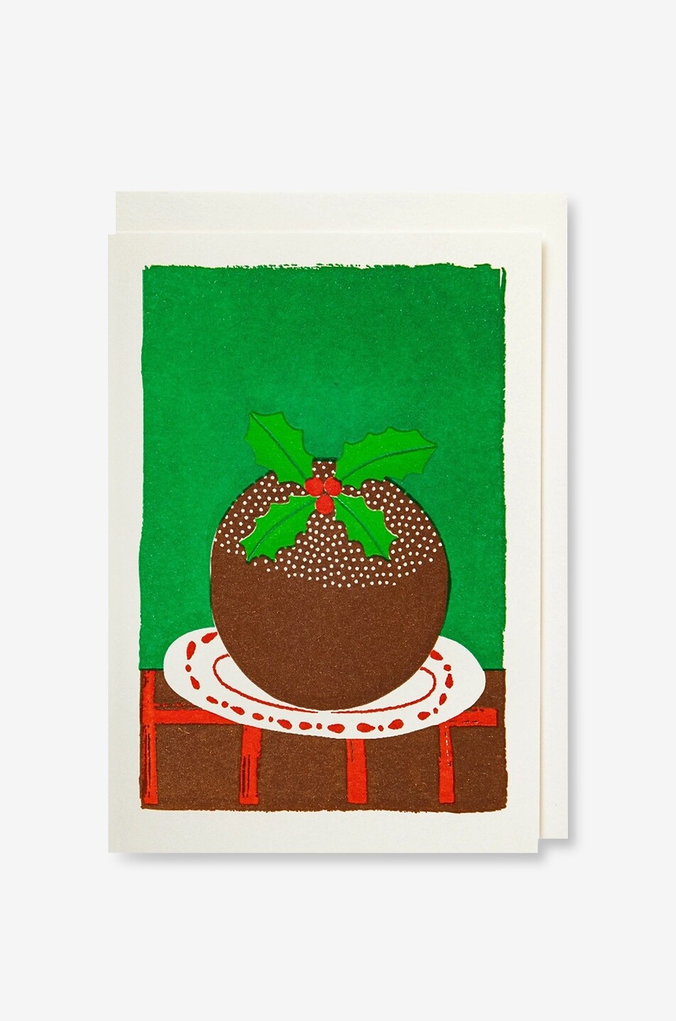 Carte de Noël Christmas Pudding