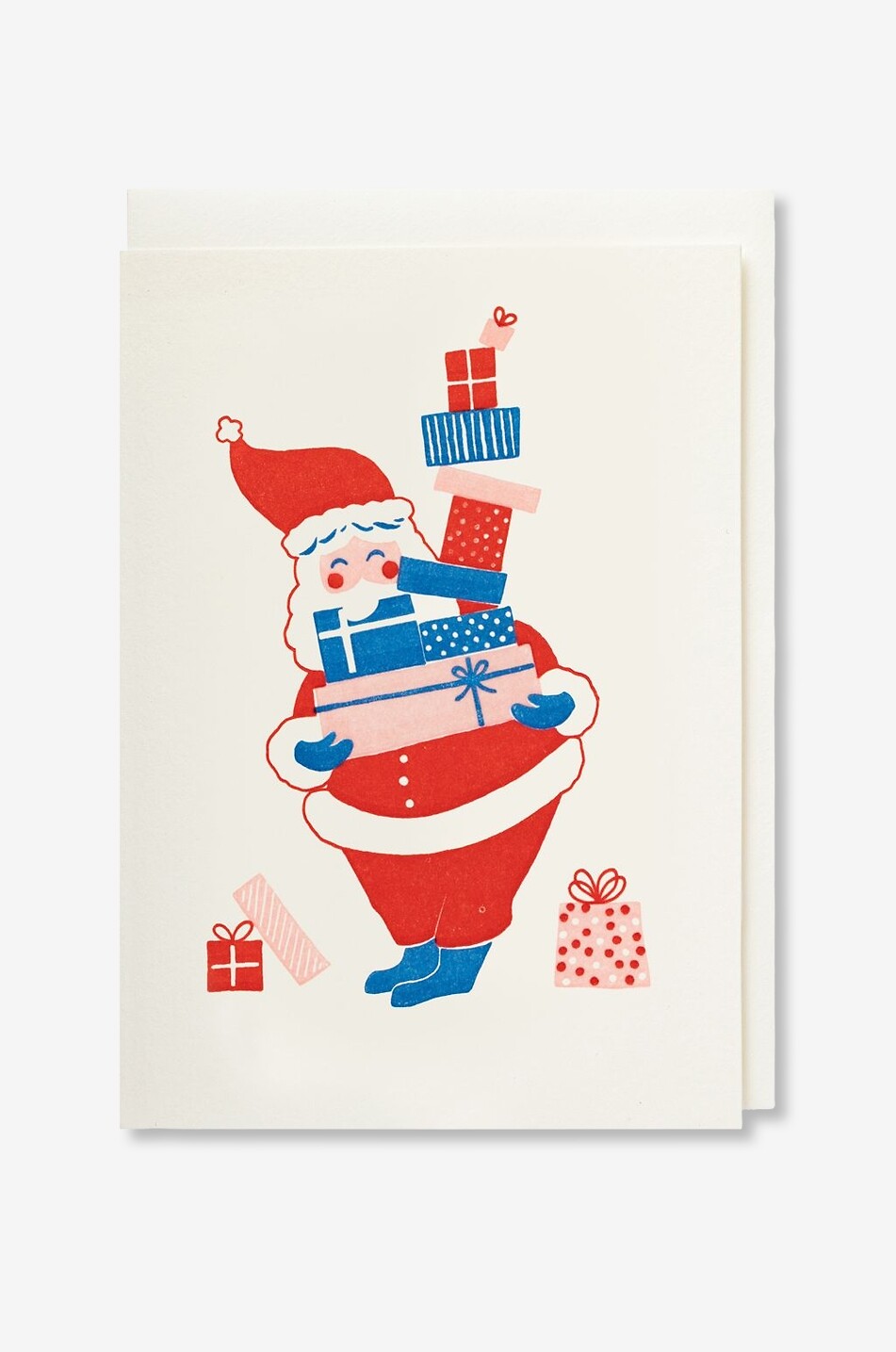 ARCHIVIST Santa With Gifts Christmas card Home MULTI COLOURED 1