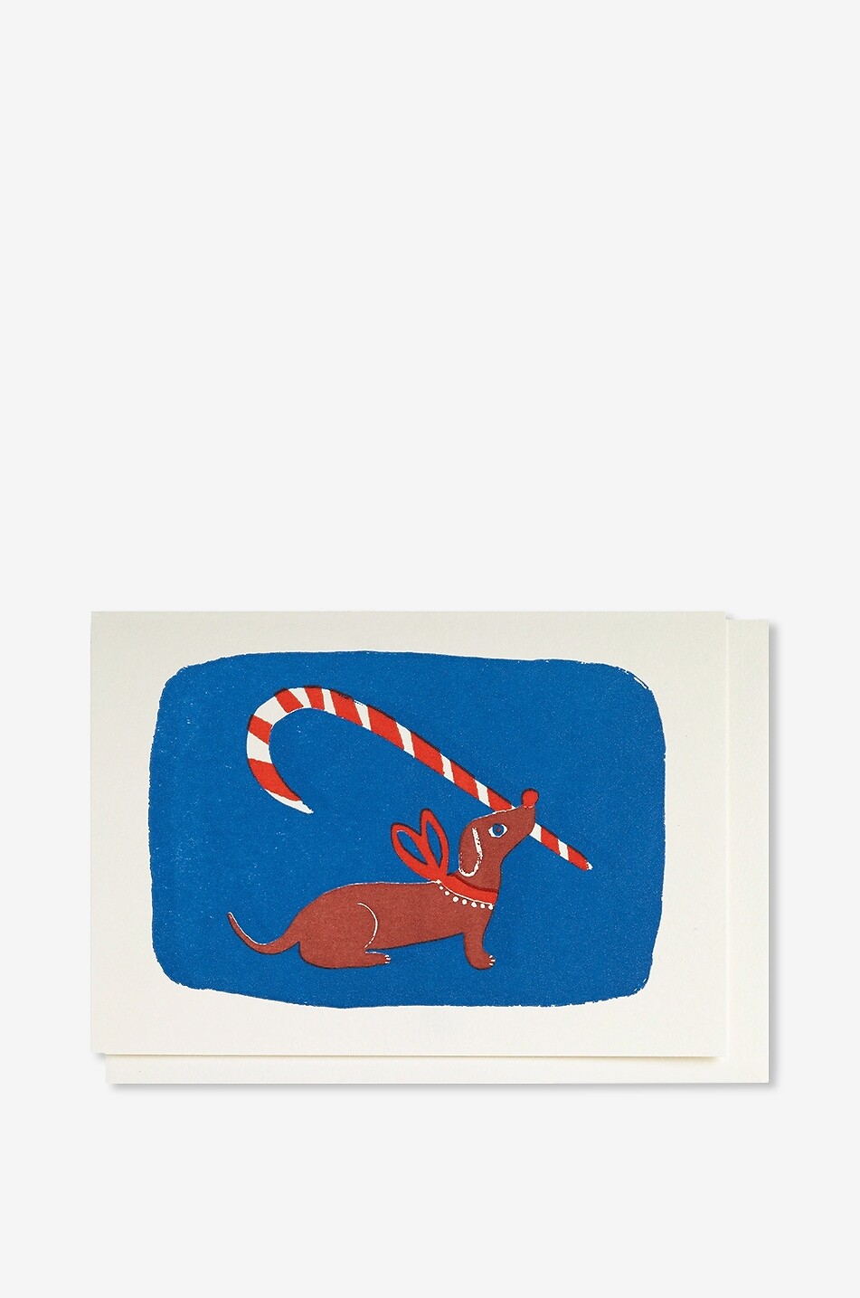 ARCHIVIST Candy Cane Dog Christmas card Home MULTI COLOURED 1
