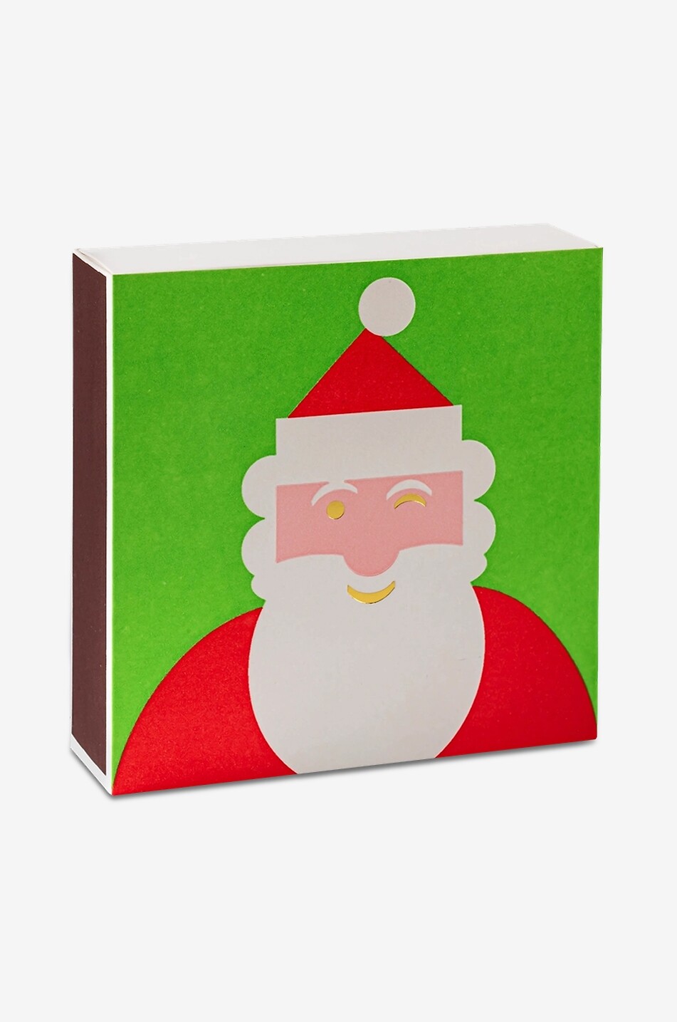 ARCHIVIST Dekorative Streichholzschachtel Winking Santa Haus BUNT 1