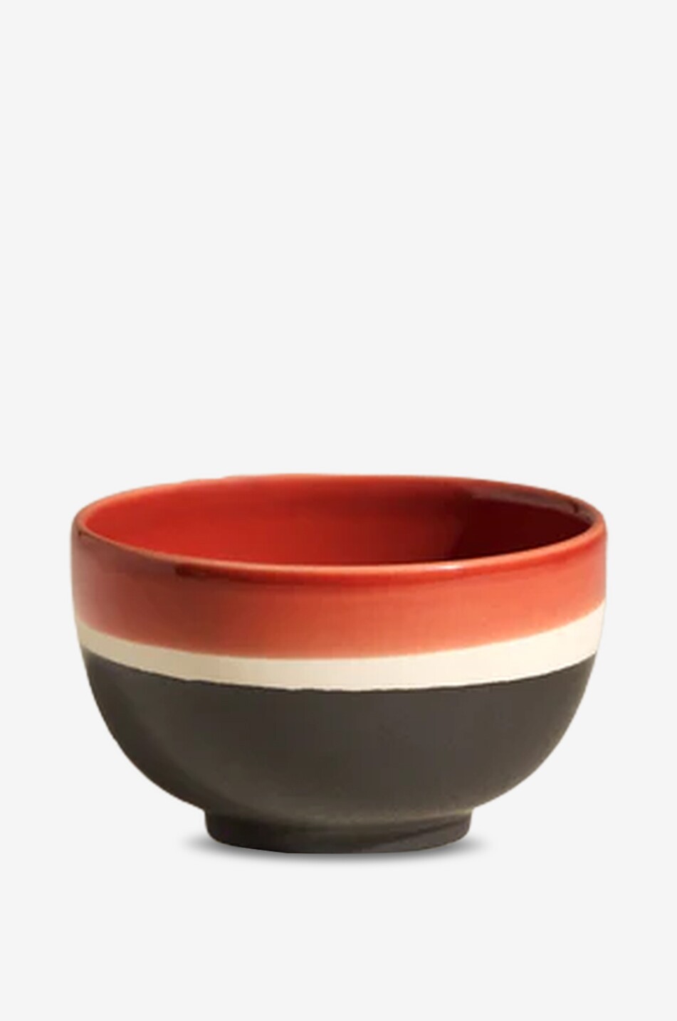MAISON SARAH LAVOINE Sicilia striped stoneware bowl Home ORANGE 1
