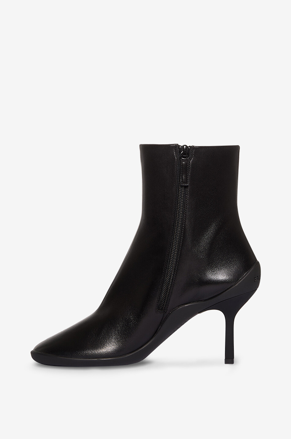 BALENCIAGA Glattleder-Stiefeletten mit Pfennigabsatz Shibuya 80 Damen SCHWARZ 3