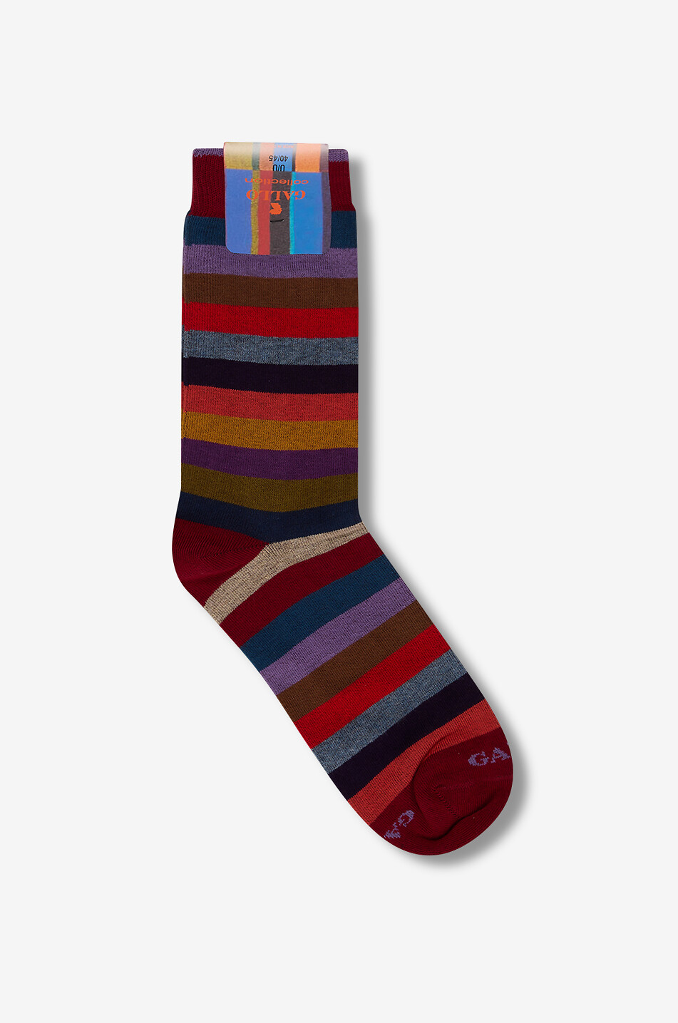 GALLO Gestreifte Socken aus Baumwolle Herren ROT 1