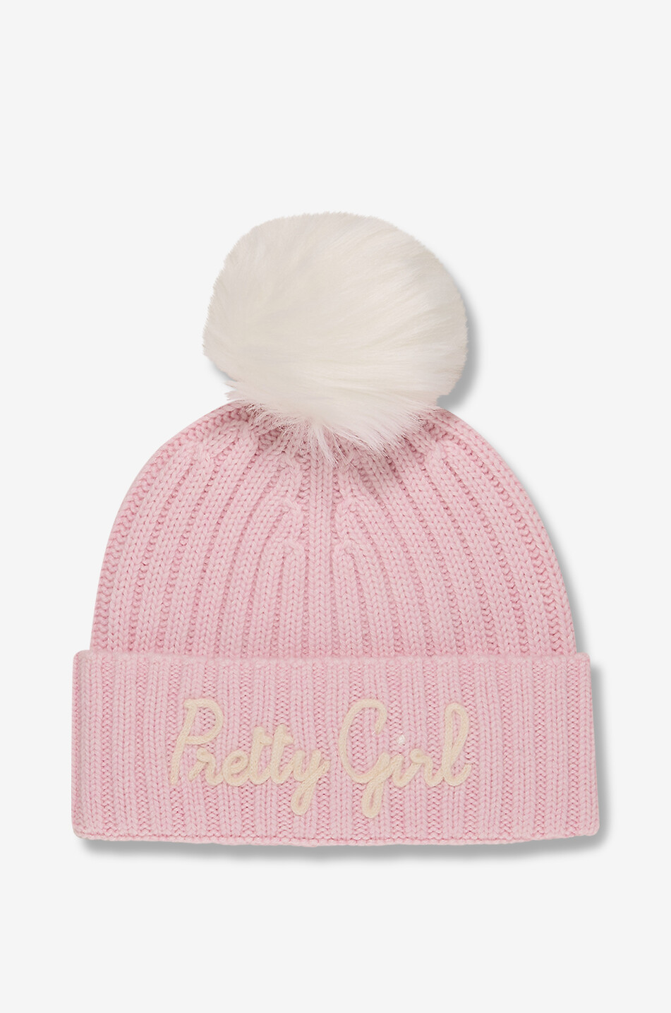 MC2 SAINT BARTH Pretty Girl girls' wool and cashmere beanie Girl PINK 1