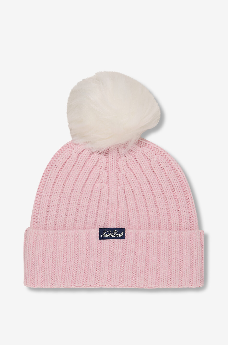 MC2 SAINT BARTH Pretty Girl girls' wool and cashmere beanie Girl PINK 2