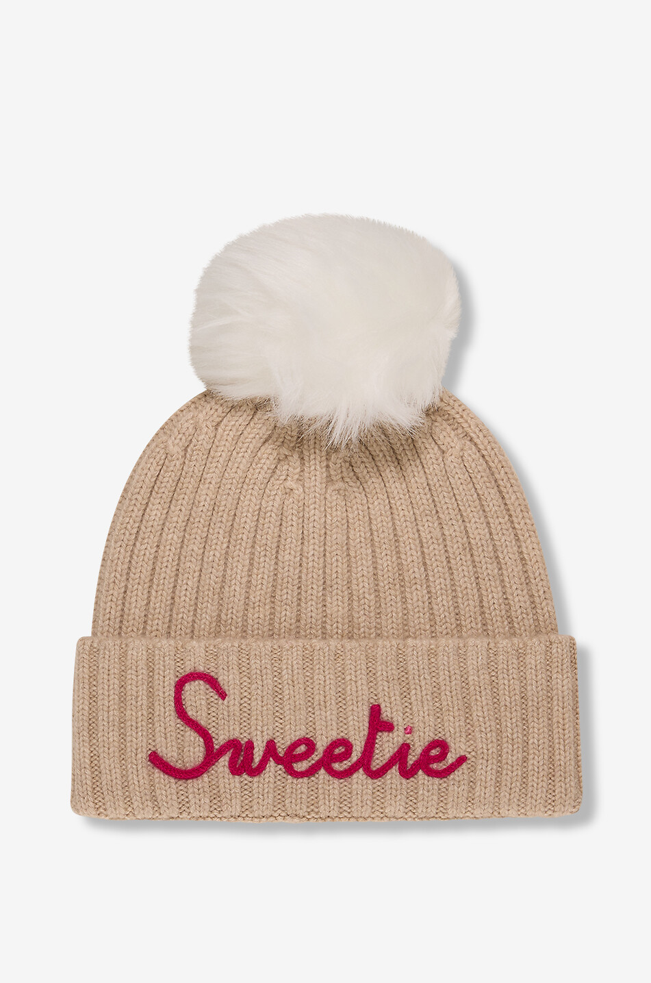 MC2 SAINT BARTH Sweetie girls' wool and cashmere beanie Girl [akeneo-beigefonce] 1