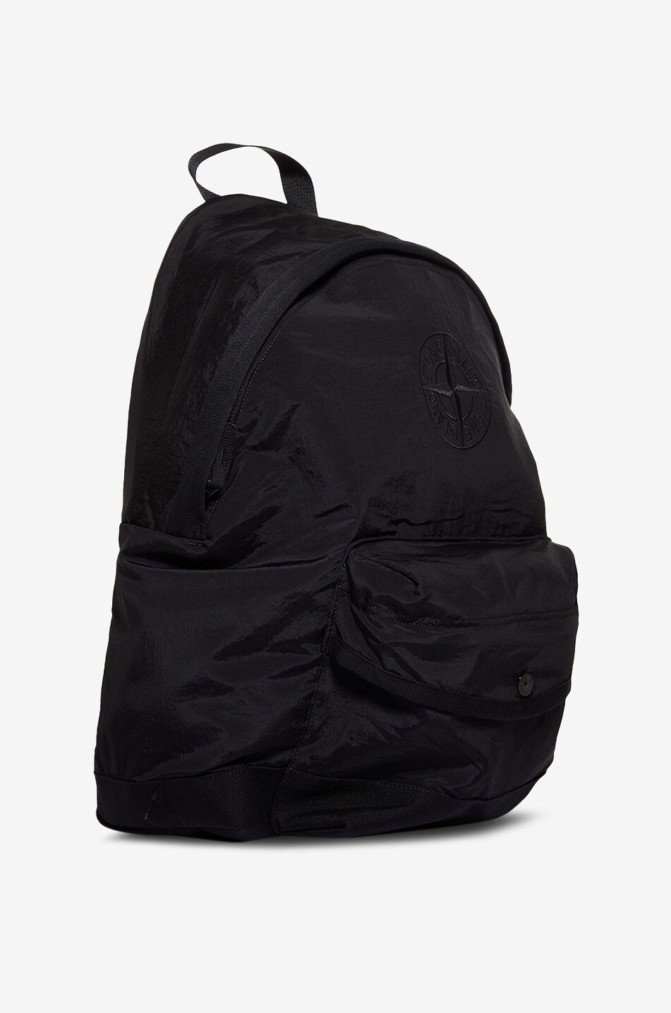 STONE ISLAND JUNIOR Sac à dos brodé garçon 920002 Nylon Metal Econyl Garçon NOIR 2