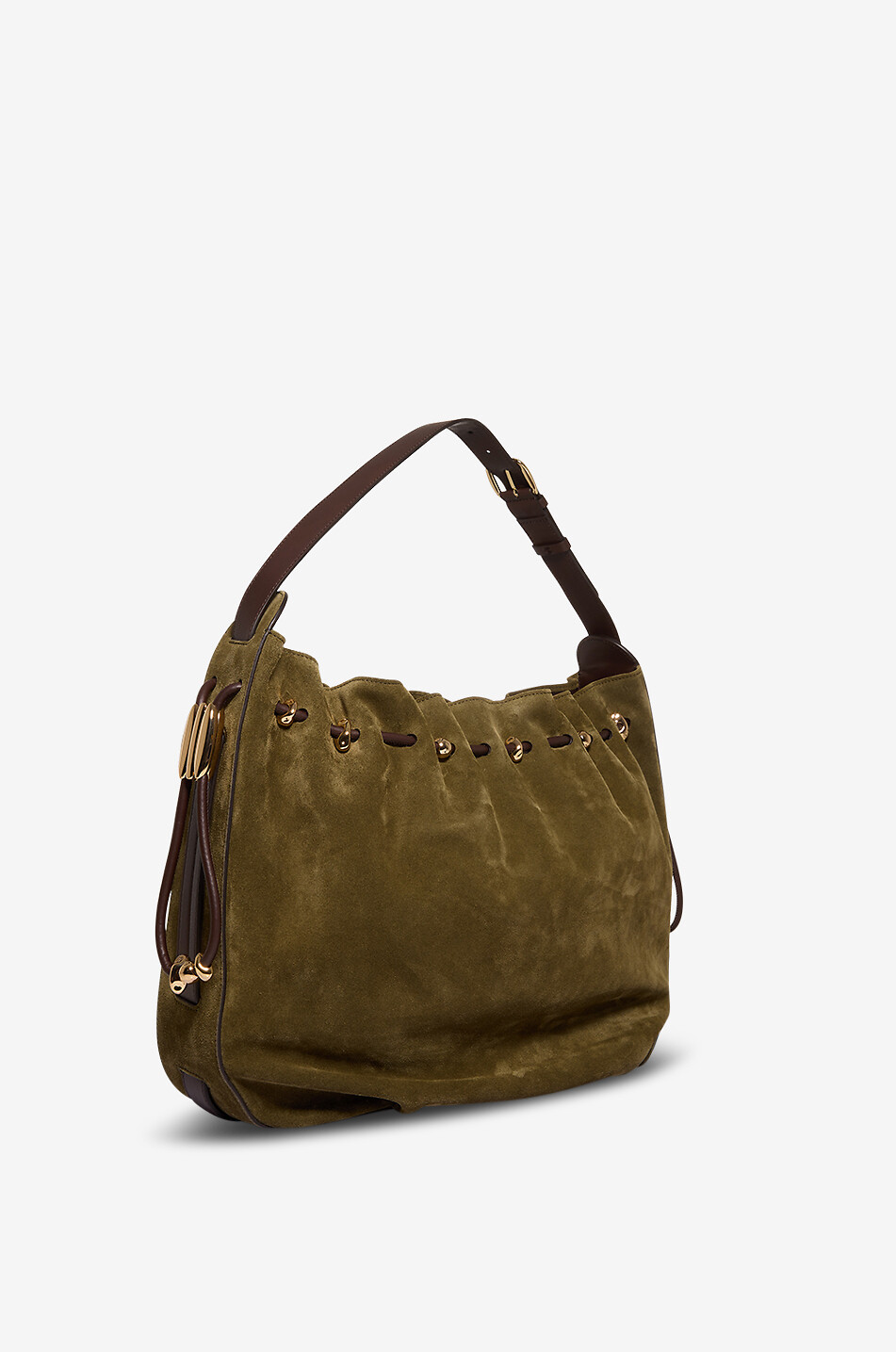 ZIMMERMANN Wildleder-Beuteltasche Halcyon Large Bucket Damen GRÜN 2