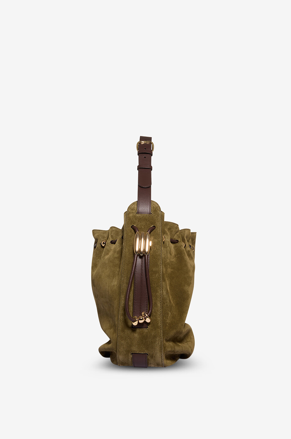 ZIMMERMANN Wildleder-Beuteltasche Halcyon Large Bucket Damen GRÜN 4