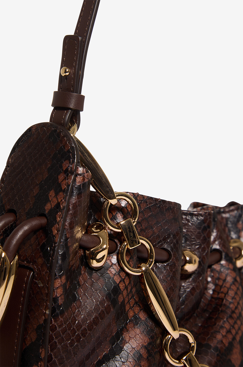 ZIMMERMANN Pochette en cuir brillant effet python Halcyon Femme MULTICOLORE 6