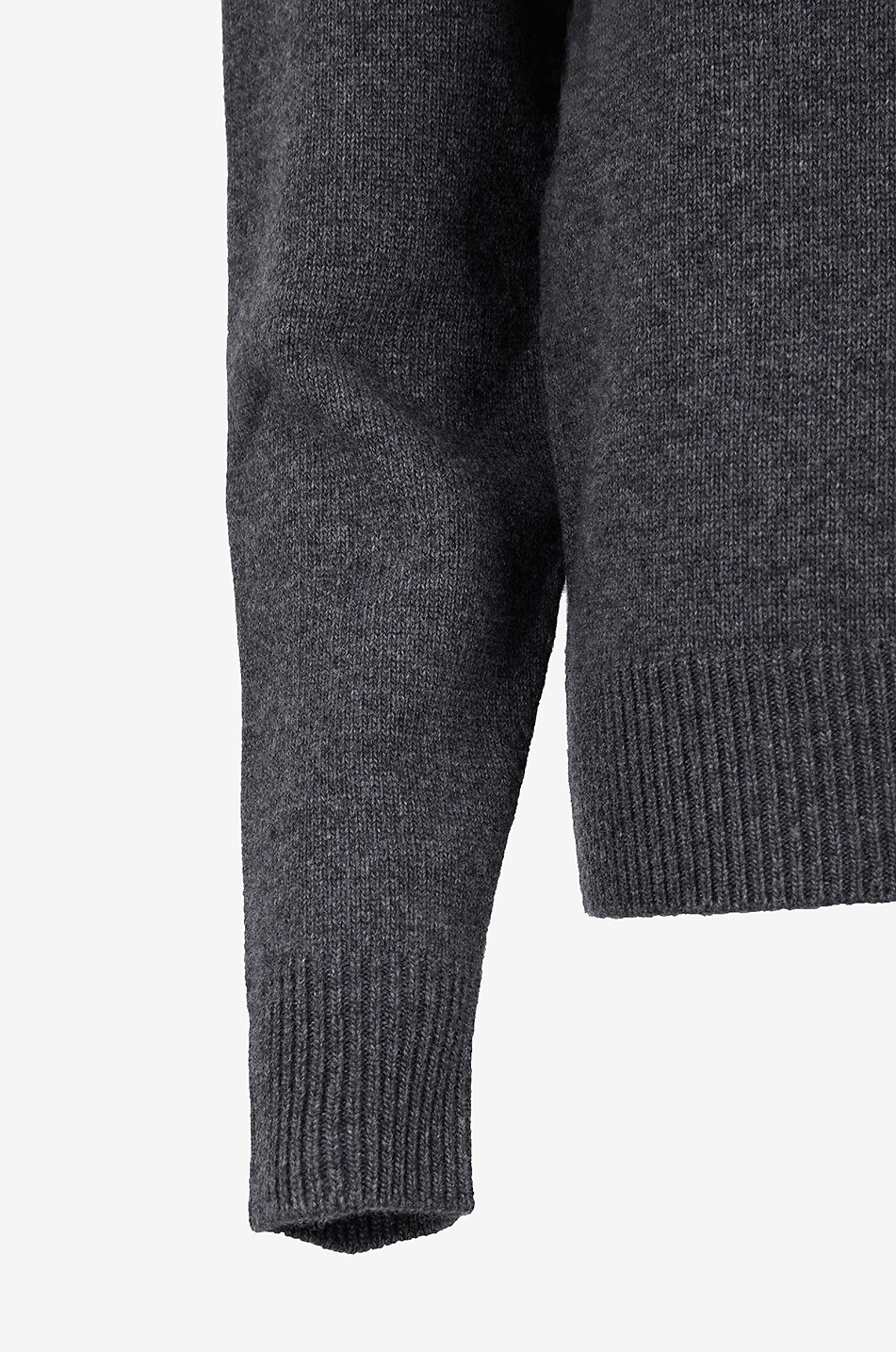 PHOEBE PHILO Dicker Pullover aus Wolle und Kaschmir Shoulder Patch Damen GRAU 3