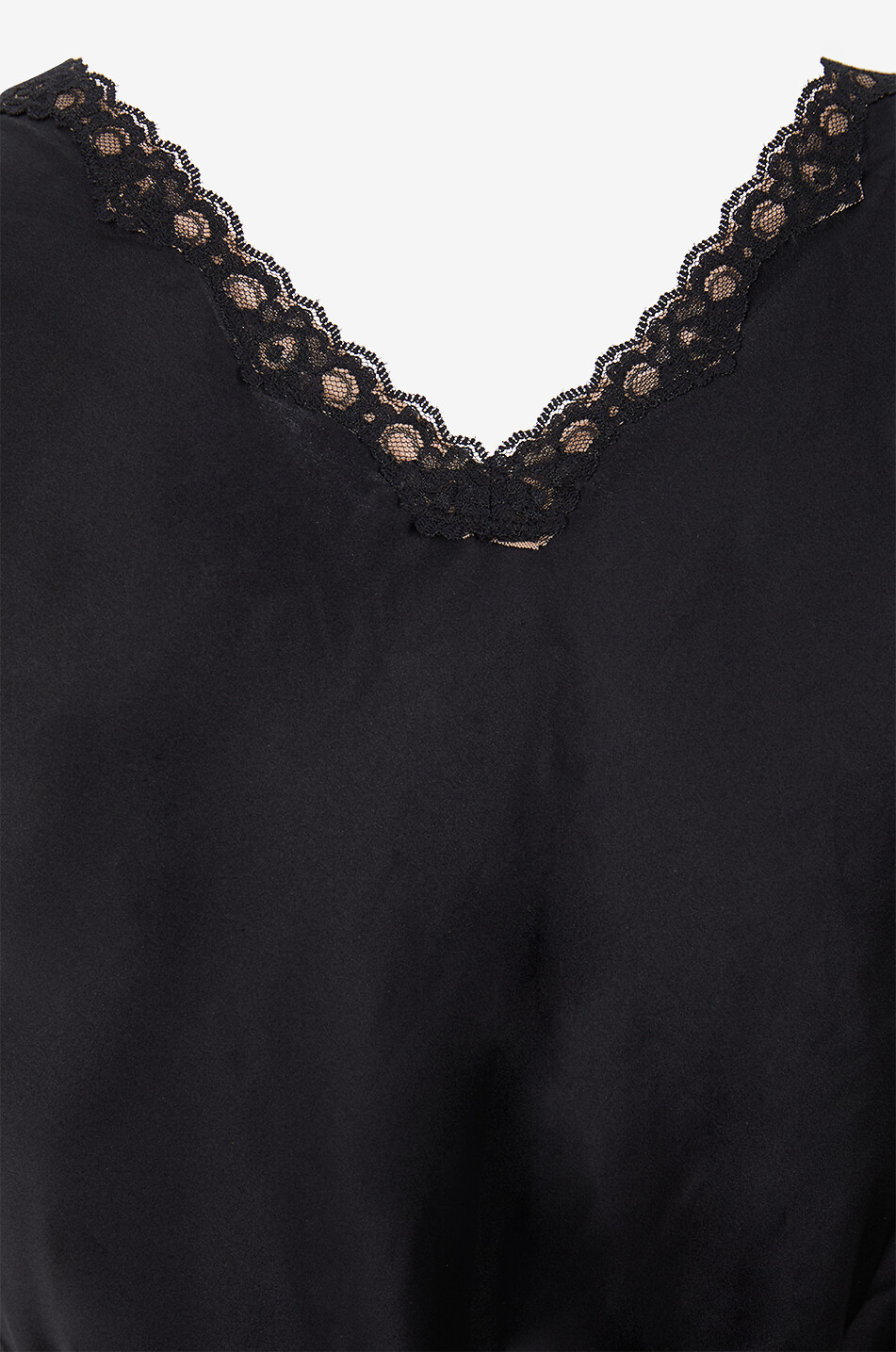 REFORMATION Top sans manches en satin à col V Addie Femme NOIR 3