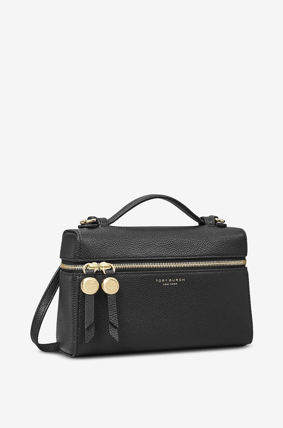 TORY BURCH Sac à main en cuir grainé Romy Slim Mini Femme NOIR 2