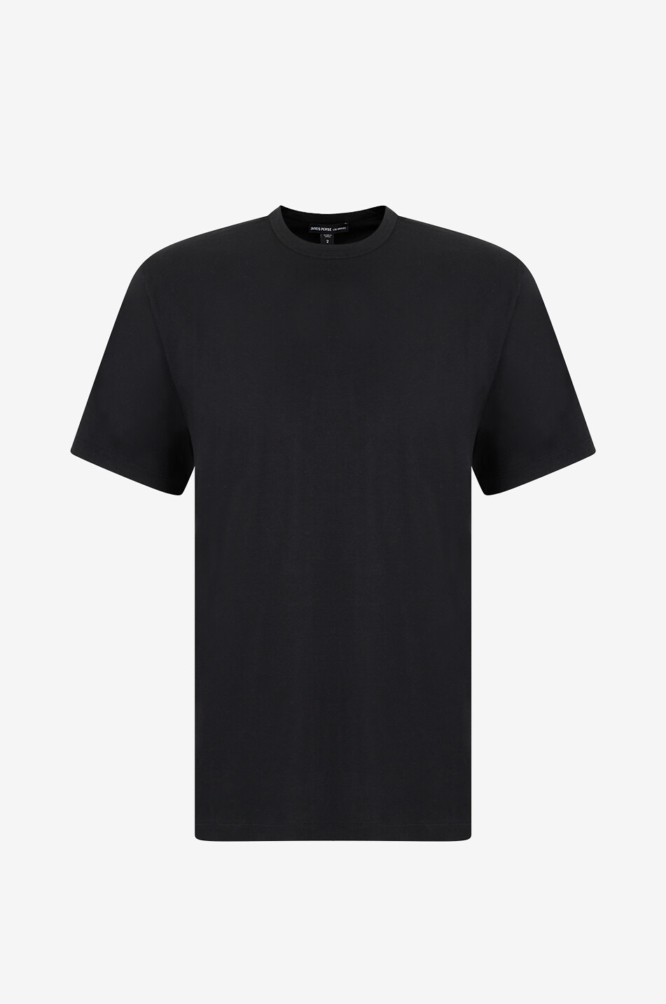 JAMES PERSE Jersey-T-Shirt mit kurzen Ärmeln und Rundhals Herren SCHWARZ 1