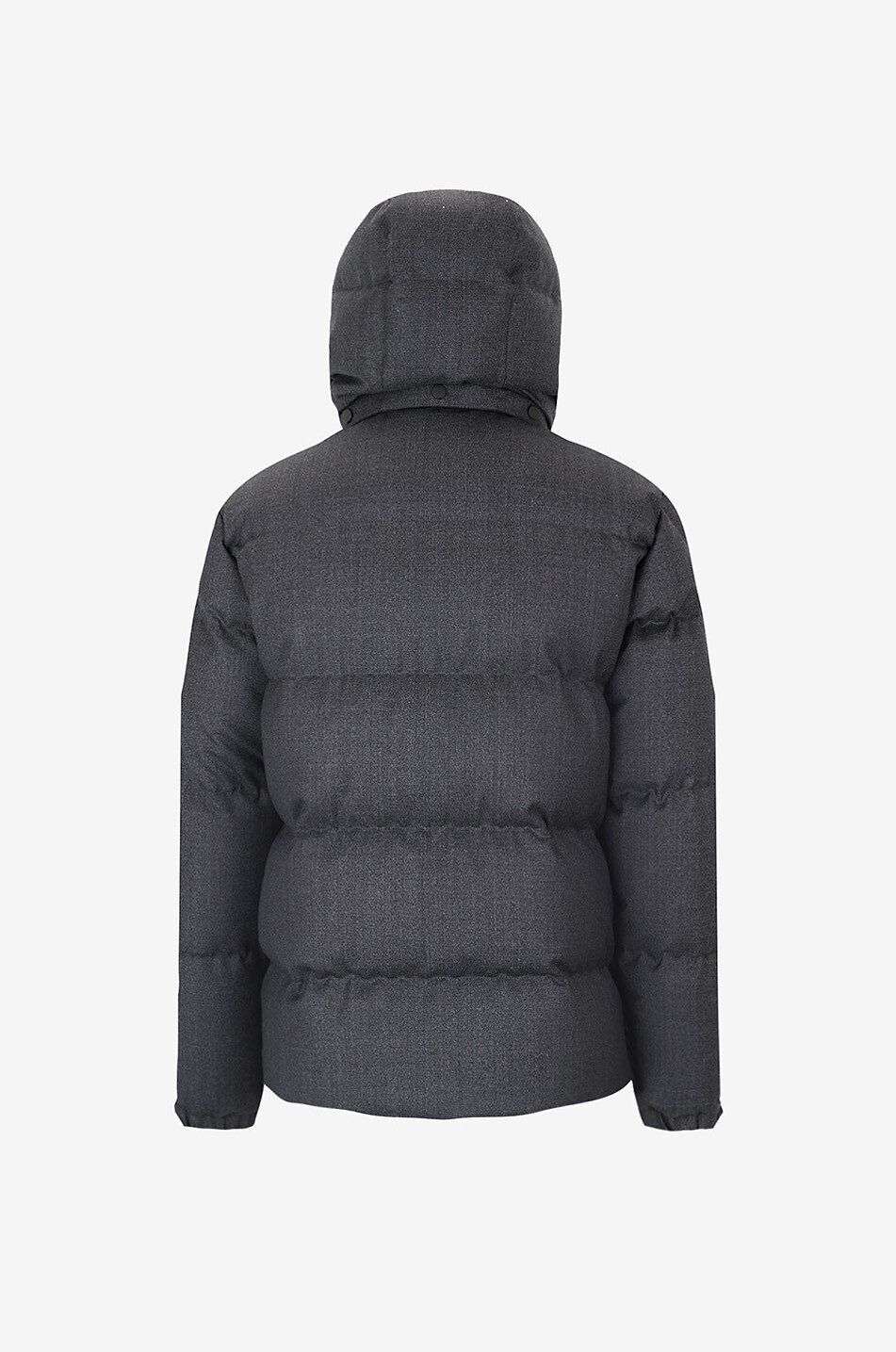 MONCLER Eawy hooded mottled wool down jacket Men BLACK 2