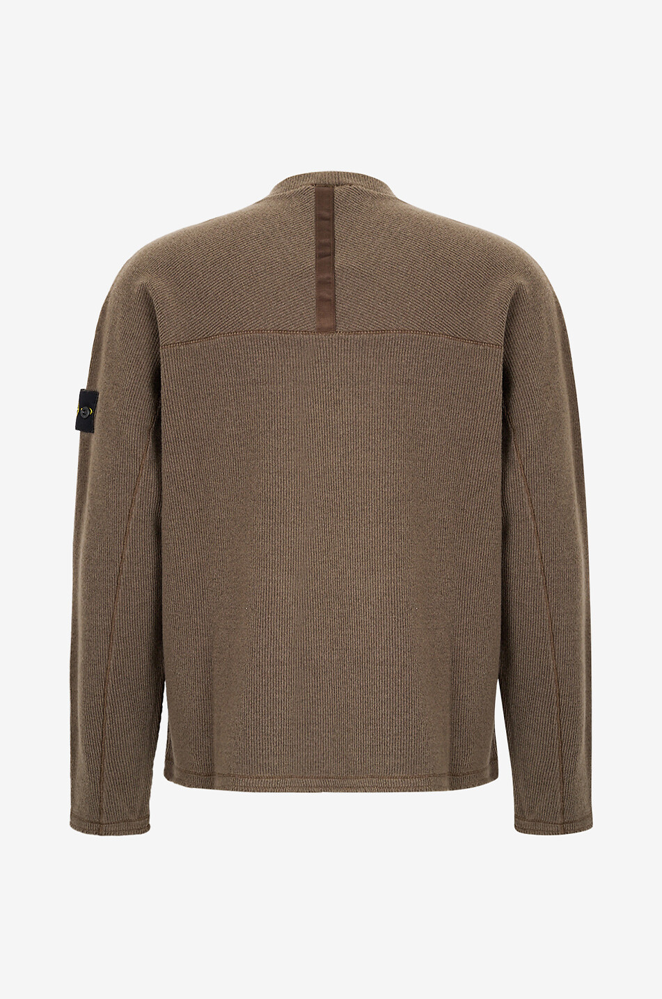 STONE ISLAND 6100044 Ribed Wool Nylon rib knit crewneck jumper Men DARK GREEN 2