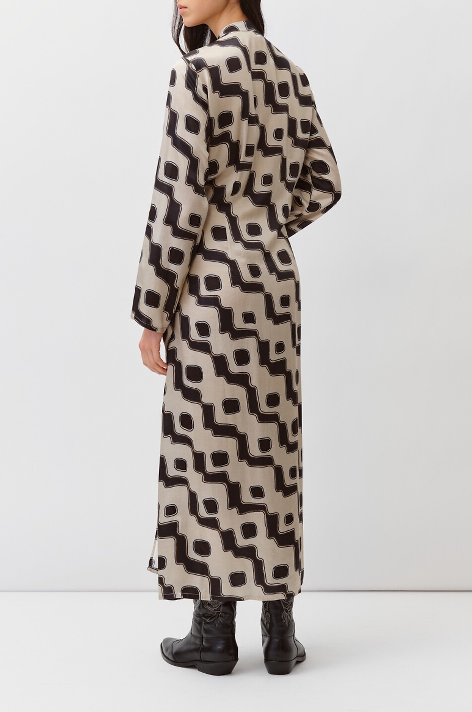 DIEGA Mittellanges Wickelkleid aus Viskose und Seide Rossana Damen BUNT 3