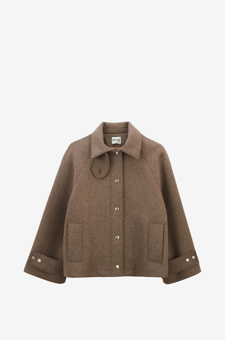 BALZAC PARIS Beauny cropped boxy coat Women LIGHT BROWN 1