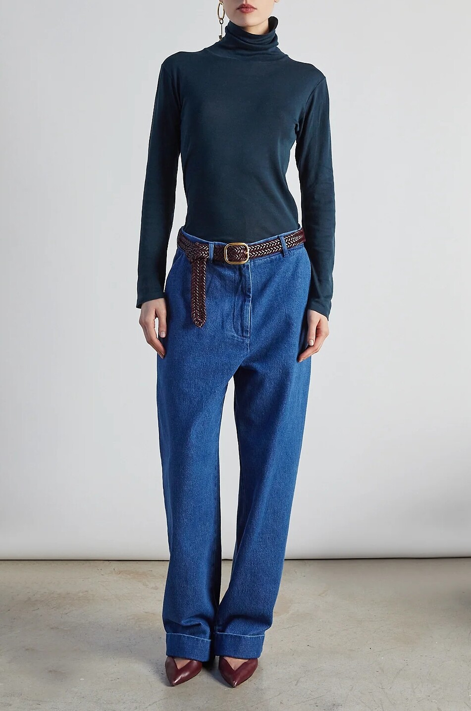 THE LABEL EDITION Lässig gerade Hose Ferdinand Damen BLAU 2