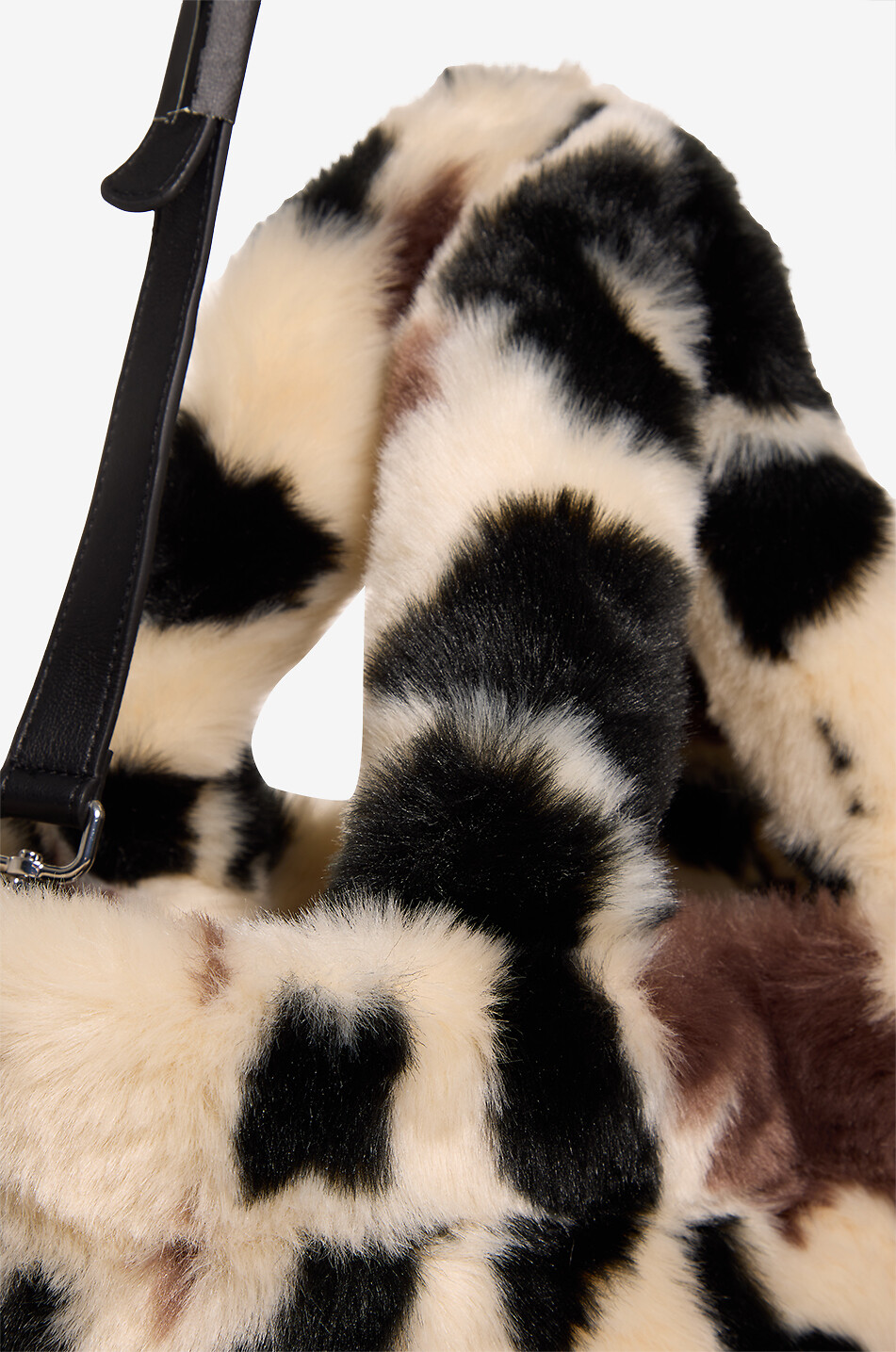 MC2 SAINT BARTH Colette Soft animal print faux fur tote bag Women BROWN 6