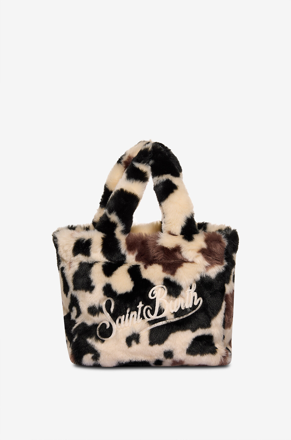 Colette Soft animal print faux fur tote bag
