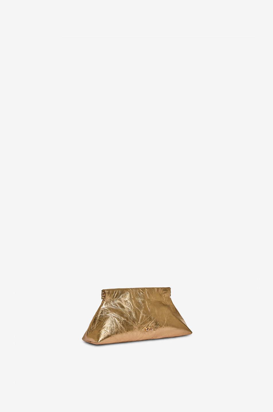 CULT GAIA Pochette en cuir métallisé Lillia Mini Femme DORE 2