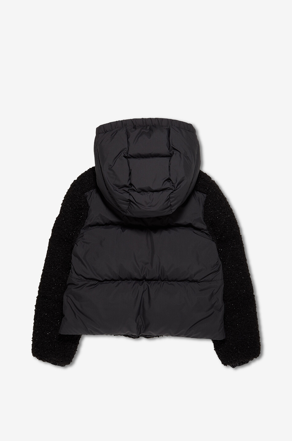 MONCLER Mädchen-Daunenjacke aus Teddy-Fleece und Nylon Zambaga Mädchen SCHWARZ 2