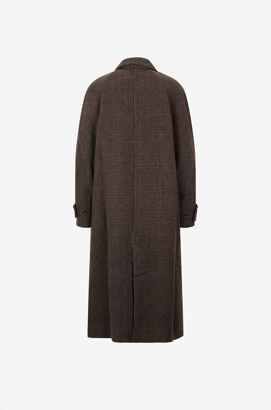 A KIND OF GUISE Can long glen check coat Men BROWN 2