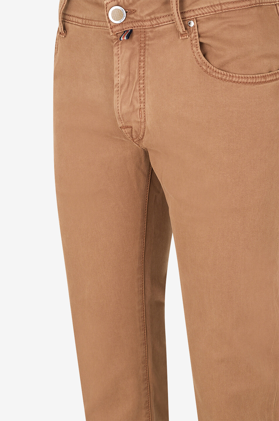 JACOB COHEN Schlanke Jeans aus Leinen Herren MITTELBRAUN 3
