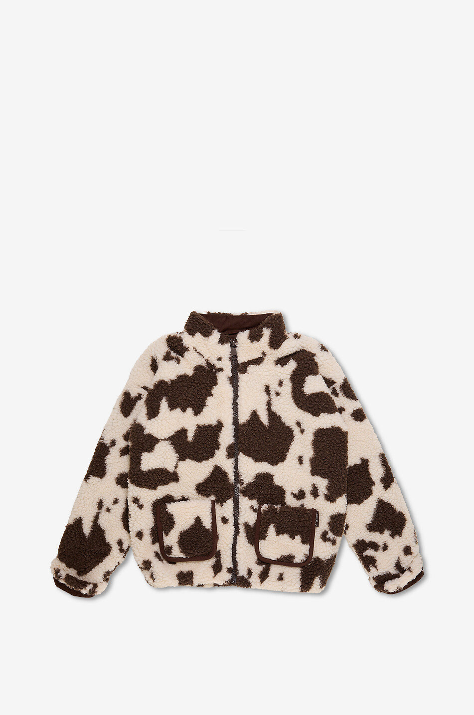 MC2 SAINT BARTH Bedruckte Mädchen-Fleecejacke Jay Jr Teddycow Mädchen BEIGE 1