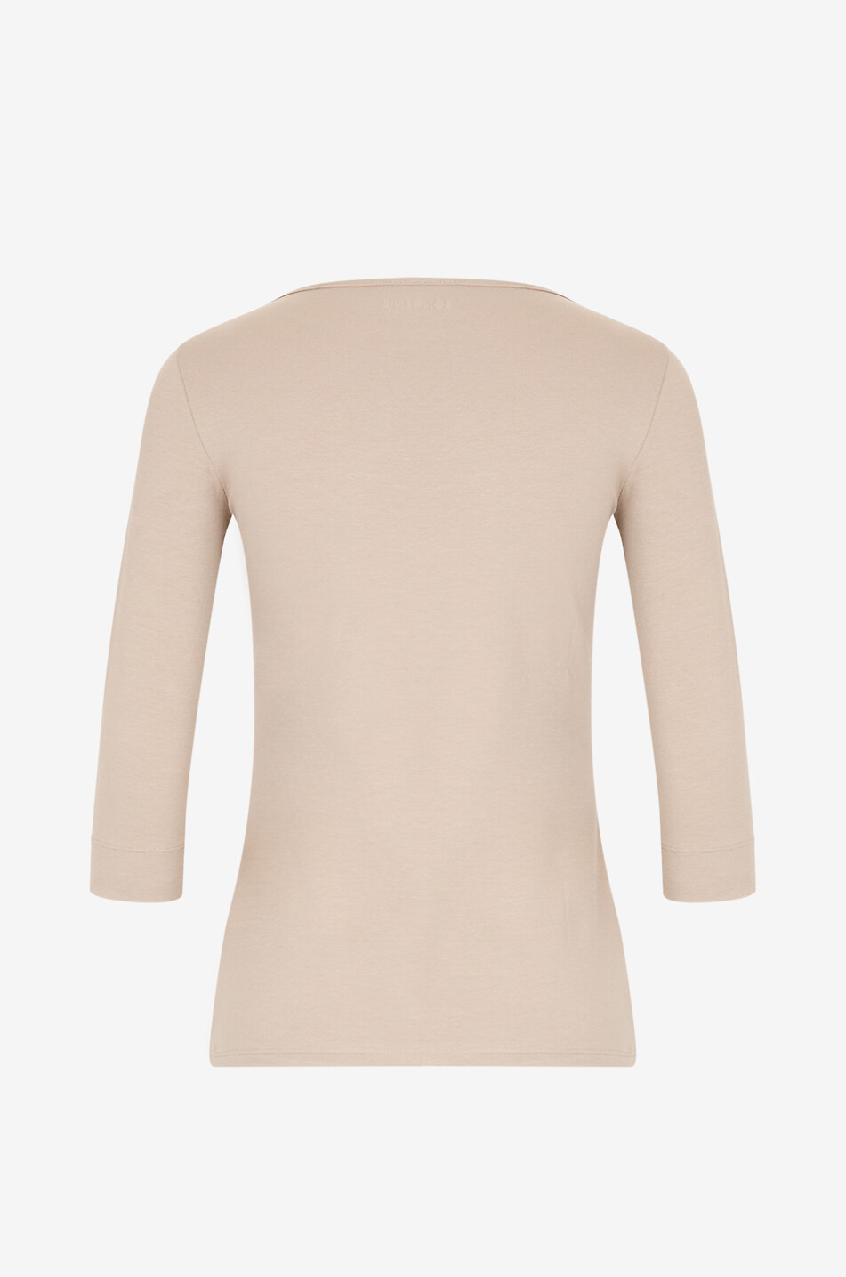 BONGENIE T-Shirt mit U-Boot-Ausschnitt und Dreiviertel-Ärmeln Damen BRAUN 2