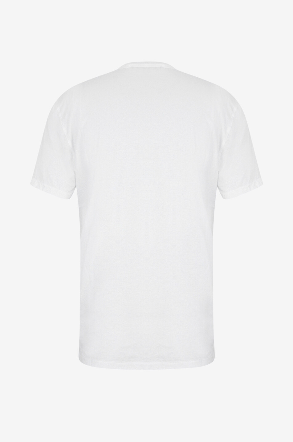 JAMES PERSE Jersey-T-Shirt mit kurzen Ärmeln und Rundhals Herren WEISS 2