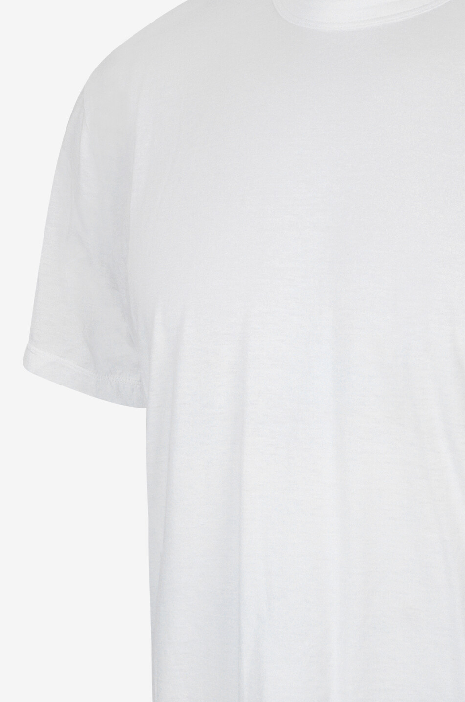 JAMES PERSE Jersey-T-Shirt mit kurzen Ärmeln und Rundhals Herren WEISS 3