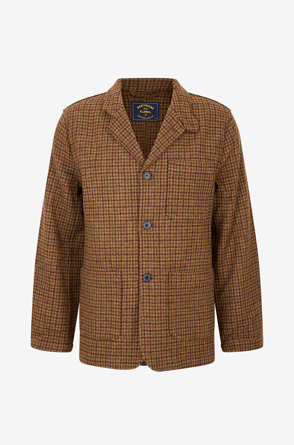 Working Blazer checked wool jacket