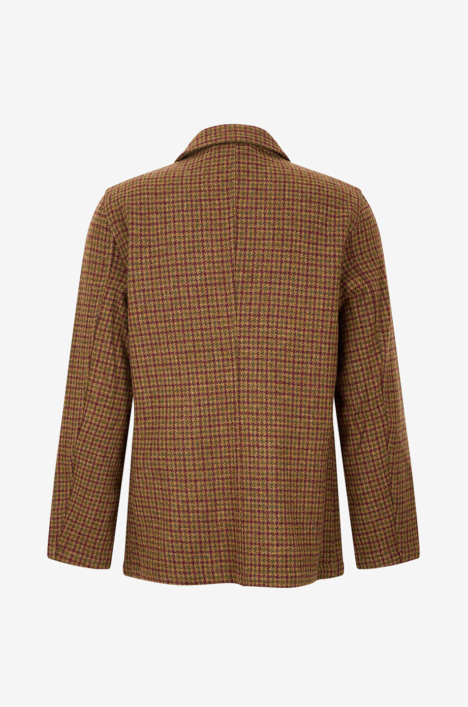 PORTUGUESE FLANNEL Working Blazer checked wool jacket Men BROWN 2