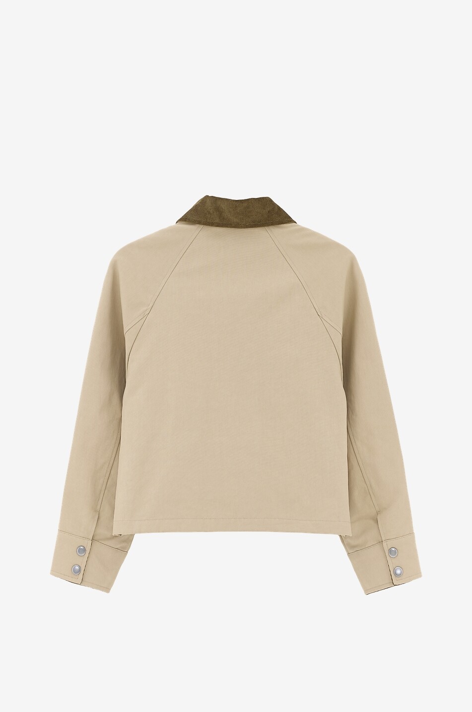 BELLEROSE Kurze leichte Mädchen-Jacke aus gefütterter Leinwand Hack Mädchen BEIGE 2