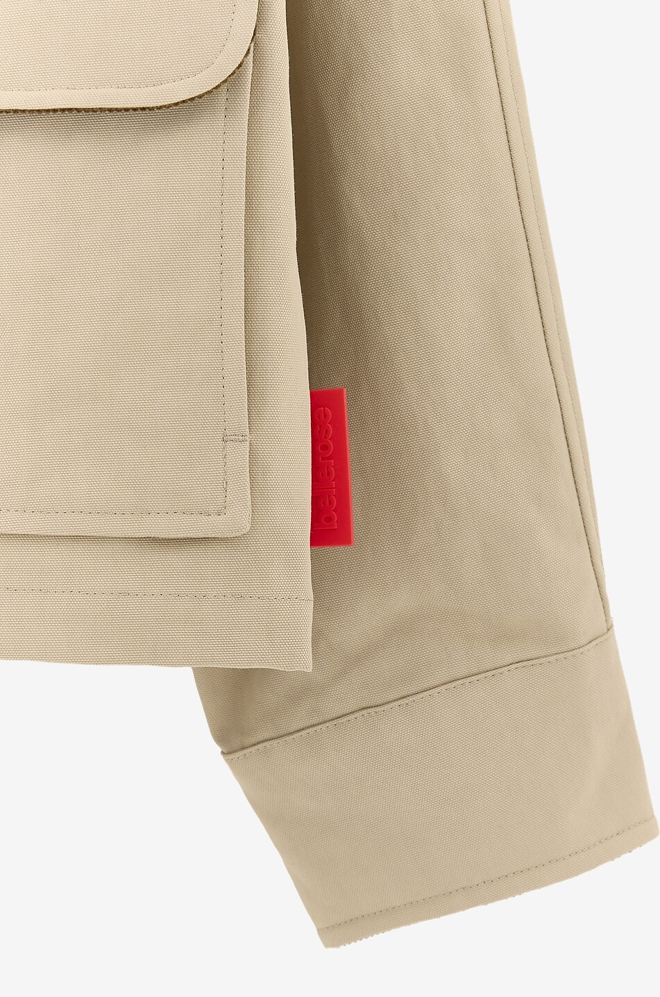 BELLEROSE Kurze leichte Mädchen-Jacke aus gefütterter Leinwand Hack Mädchen BEIGE 6