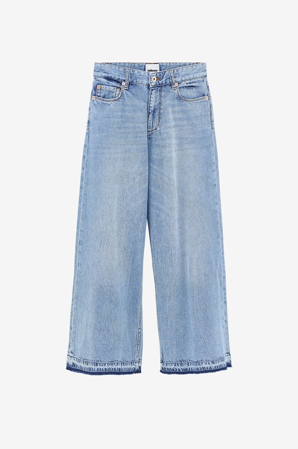 BELLEROSE Kae girl's wide-leg denim jeans Girl BLUE 1
