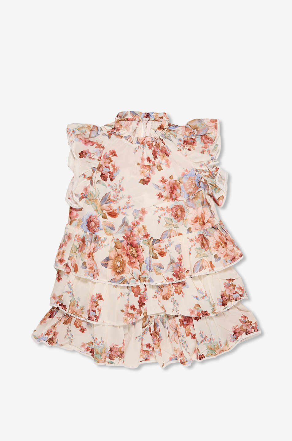 Awaken floral pattern voile girl's dress