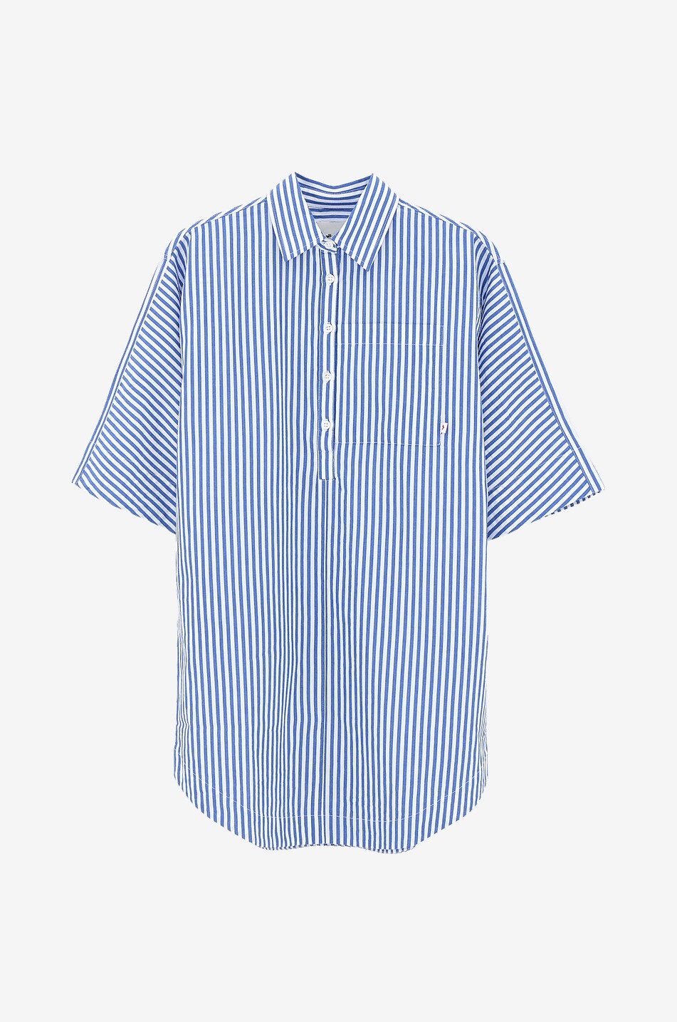 BELLEROSE Apoloh striped poplin girls' shirt dress Girl BLUE 1