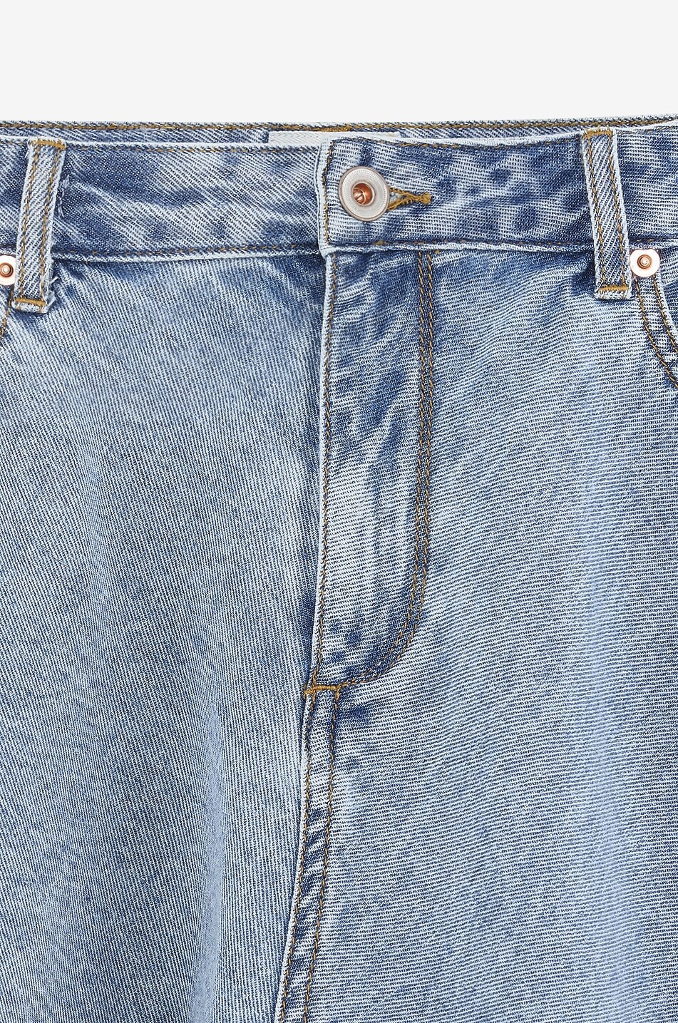 BELLEROSE Pecan girl's faded denim mini skirt Girl BLUE 3