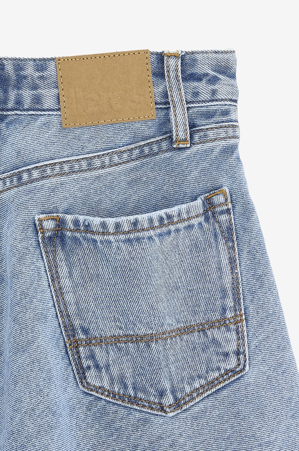 BELLEROSE Pecan girl's faded denim mini skirt Girl BLUE 4