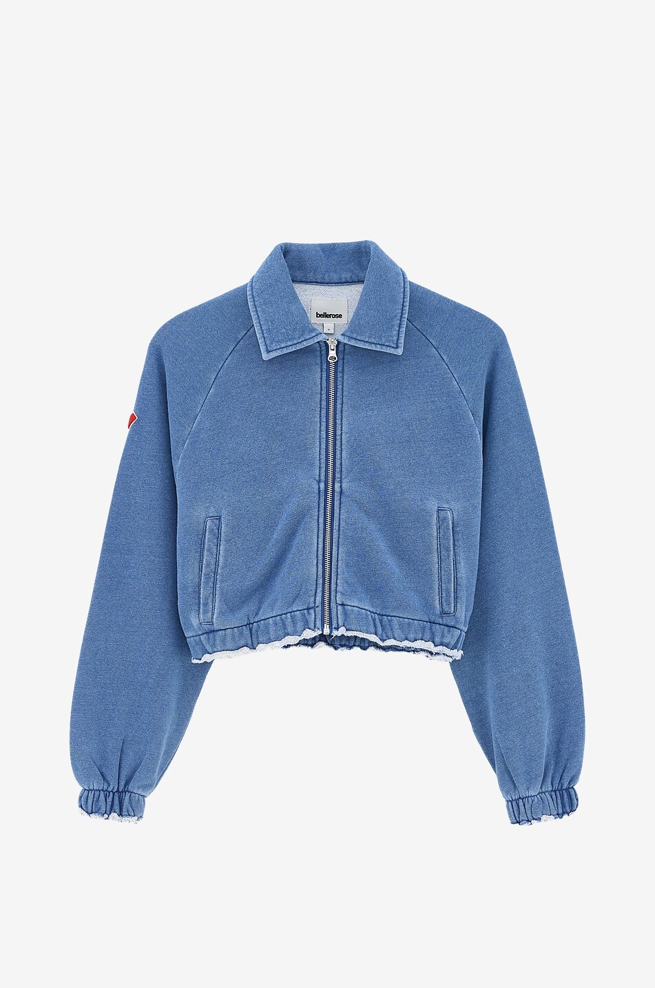 Mädchen-Sweatjacke im Denim-Look Agness
