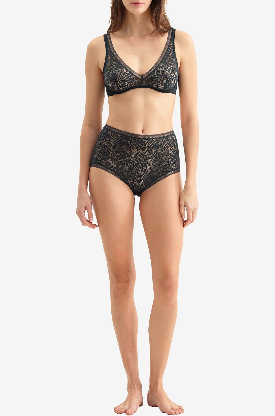 ERES Sucre underwired triangle bra Women BLACK 2