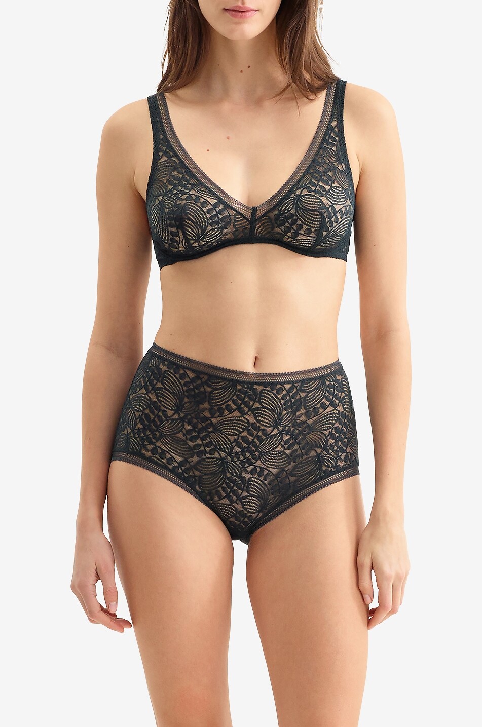 ERES Sucre underwired triangle bra Women BLACK 4