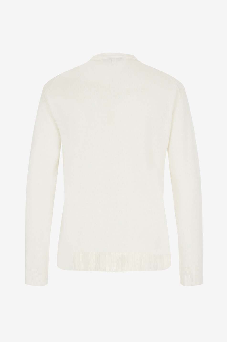 THEORY Pull fin en cachemire à col V boutonné Femme BLANC CASSE 2